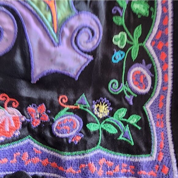 Laura Lees label 100% silk embroidery Mid skirt - Picture 15 of 16